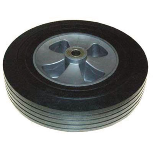 12-Inch Wheel For 1 Cu Yd Standard Duty Tilt Truck, Black/Gray