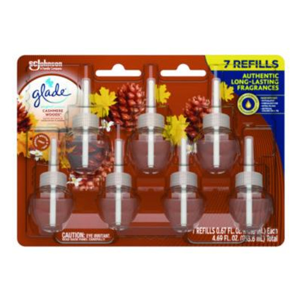 Plugins Scented Oil Refill, Cashmere Woods, 0.67 Oz, 7/Pack