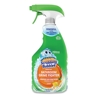 Multi Surface Bathroom Cleaner, Fresh Citrus Scent, 32 Oz Spray Bottle, 8/Carton