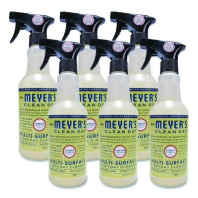 Multi Purpose Cleaner, Lemon Scent, 16 Oz Spray Bottle, 6/Carton
