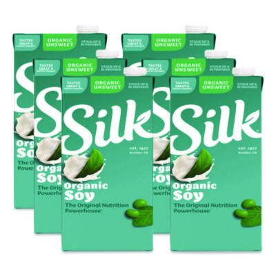 Soymilk, Unsweetened Original, 32 Oz, 6/Carton