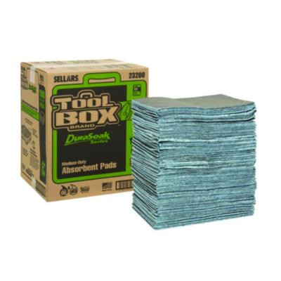 Durasoak Universal Sorbents Medium Duty Pad, 0.26 Gal, 15 x 19, 100/Carton