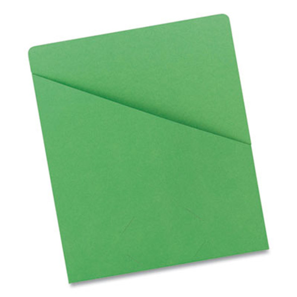 File Jackets, Letter Size, Green, 25/Pack