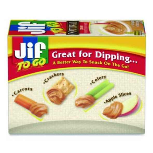 Spreads, Natural Creamy Peanut Butter, 1.5 Oz Cup, 8/Box