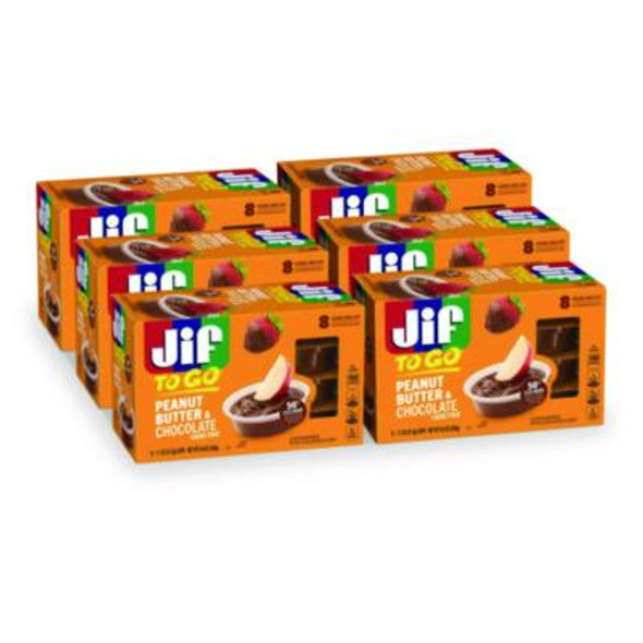 Chocolate Peanut Butter, Chocolate, 1.1 Oz Cups, 8 Cups/Pack, 6 Packs/Carton