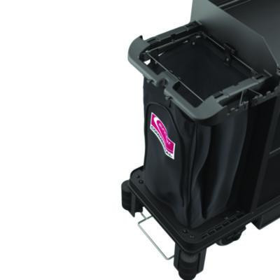 Housekeeping Cart Standard Bag, 23 Gal, 15.6" x 12.37" x 30", Black