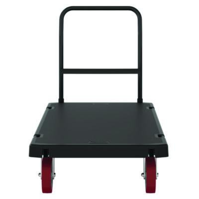 Resin Platform Truck, 1,600 Lb Capacity, 30.25 x 64.5 x 41, Black