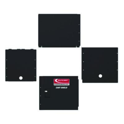 Utility Cart Shield, 26" x 45" For Pucsd2645, Puchd2645, Steel, Black