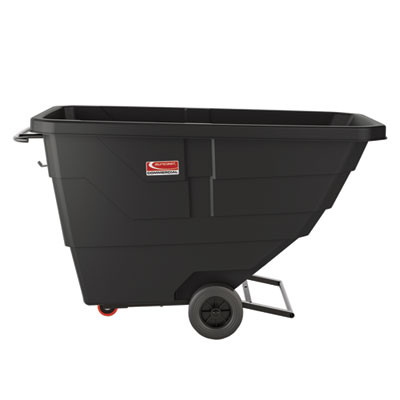 0.75 Cu Yd Light Duty Tilt Truck, 750 Lb Capacity, Black