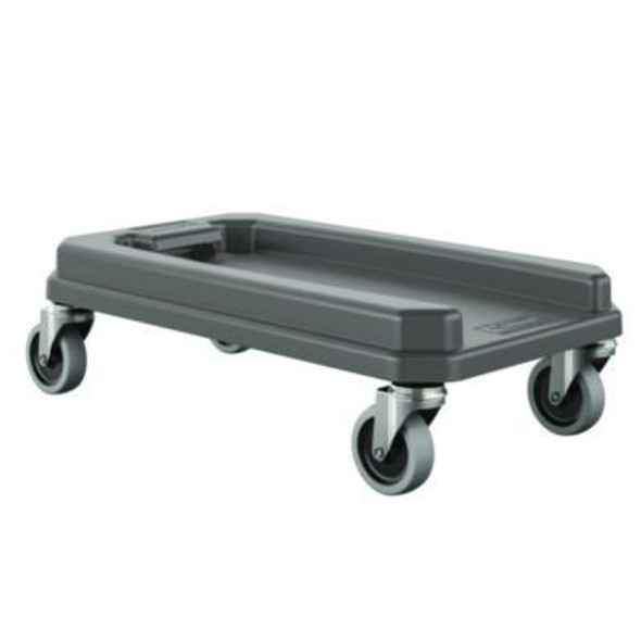 23 Gallon Resin Slim Trash Can Dolly, 11.88" x 20.78" x 6.18", Gray