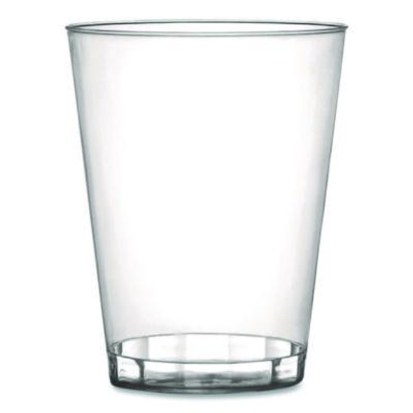 Plastic Tumblers, 8 Oz, Clear, 20/Bag, 25 Bags/Carton