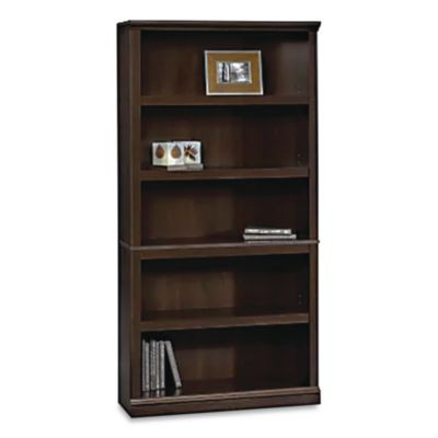 Select Collection Bookcase, Five-Shelf, 35.27w x 13.22d x 69.76h, Estate Black