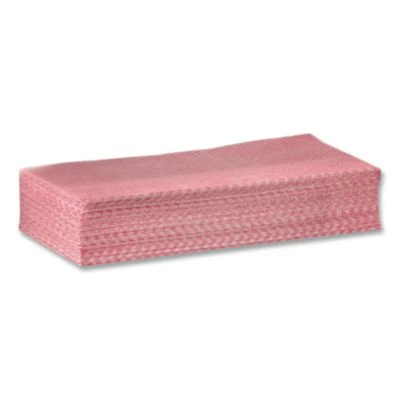Foodservice Cleaning Towel, 1-Ply, 6 x 10.75, Pink, 200/Carton