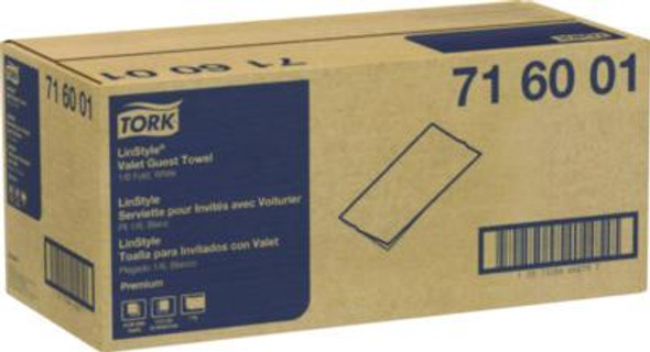 Linstyle Valet Guest Towel, 1-Ply, 11.5 x 17, White, 100/Pack, 5 Packs/Carton