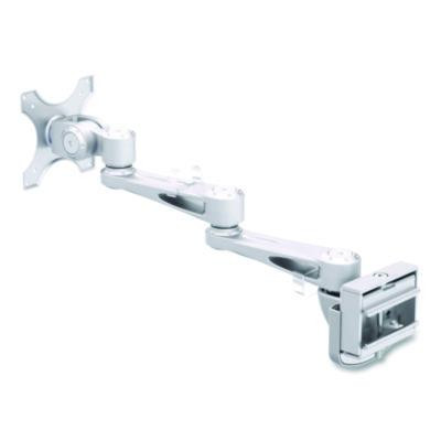 Dual-Extension Monitor Mount For Slat Wall System For 32" Tvs, 4.9w x 4.7d x 20.5h, Silver, Supports 22 Lb