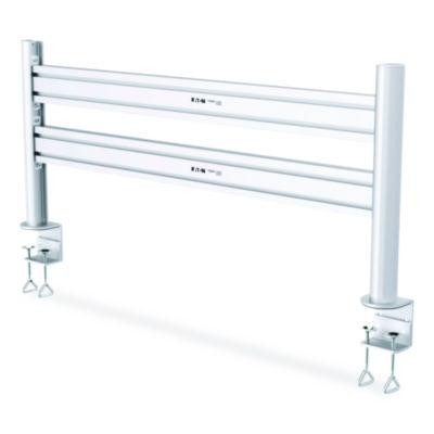 Slat Rail For Slat Wall System For 32" Tvs, 3.39w x 1.8d x 41h, Silver, Supports 33 Lb