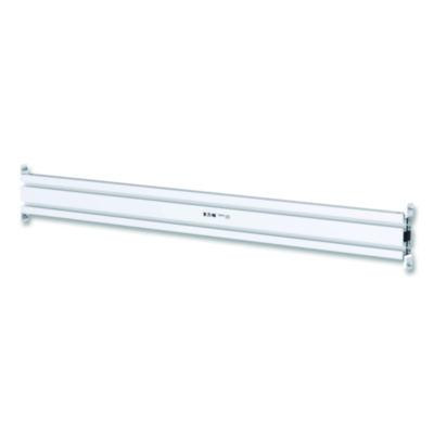 Slat Rail For Slat Wall System For 32" Tvs, 3.39w x 1.8d x 41h, Silver, Supports 33 Lb