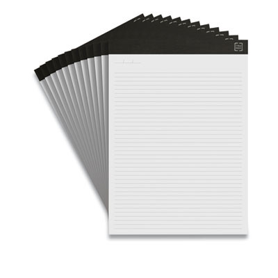 Notepads, Narrow Rule, (50) White 8.5" x 11" Sheets, 12/Pack