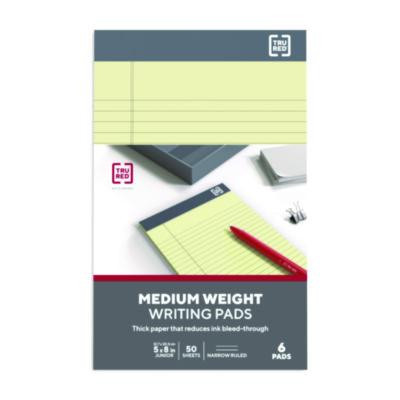 Notepads, Narrow Rule, (50) Canary Yellow 5 x 8 Sheets, 6/Pack