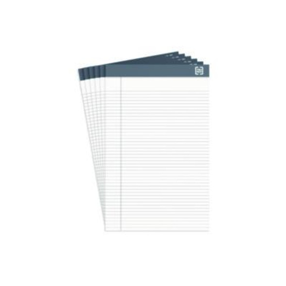 Notepads, Narrow Rule, 50 White 5 x 8 Sheets, 6/Pack