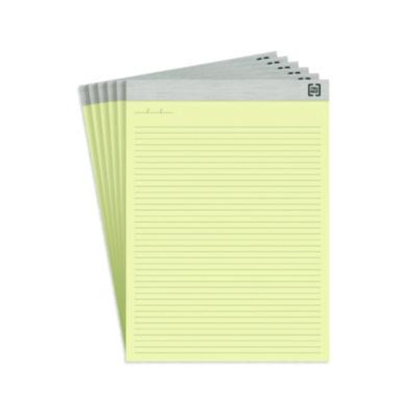 Notepads, Narrow Rule, 50 Canary Yellow 8.5 x 11.75 Sheets, 6/Pack