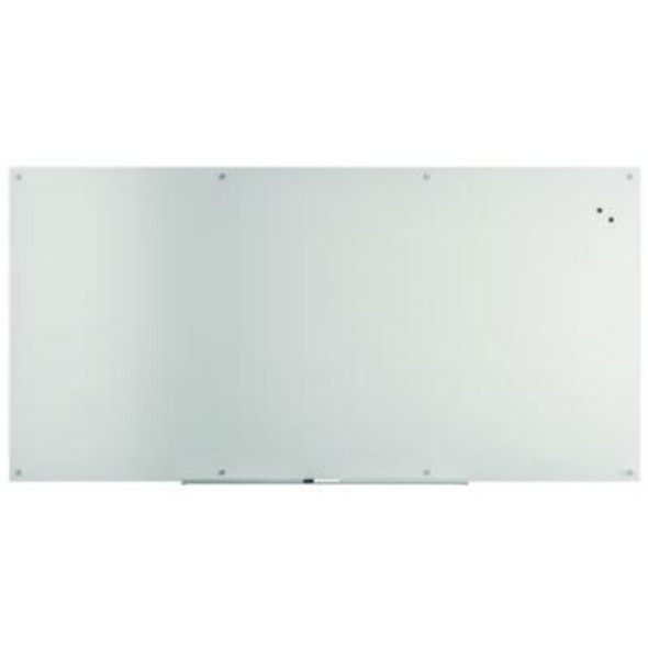 Magnetic Tempered Glass Dry Erase Board, 96" x 48", White Surface