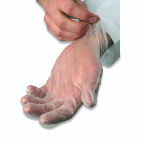 V5101 Series Latex-Free Lightly Powdered Vinyl Gloves, X-Large, 3 Mil Thick, 9" Long, Clear, 100/Box