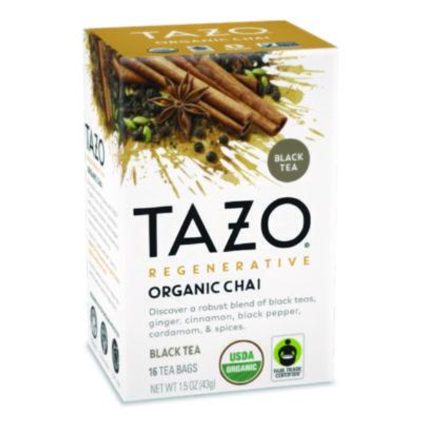 Tea Bags, Organic Chai, 16/Box