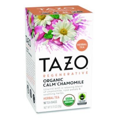 Tea Bags, Organic Calm Camomile, 16/Box