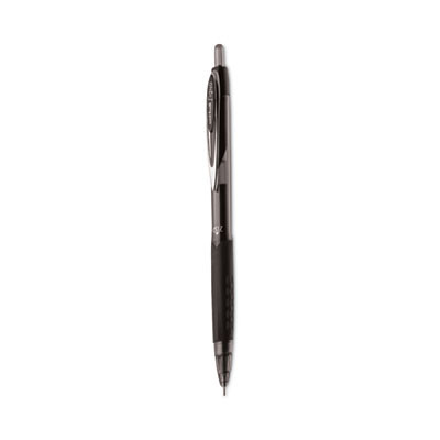 Signo 207 Needle Point Gel Pen, Retractable, Medium 0.7 Mm, Black Ink, Smoke/Black Barrel, 4/Pack
