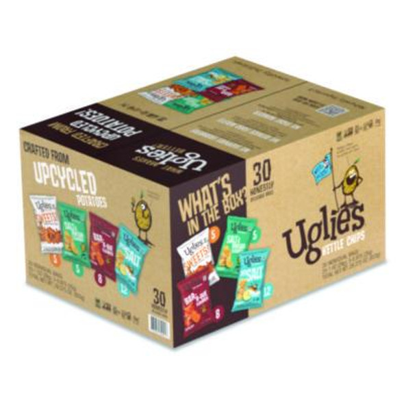Kettle Potato Chips, Assorted, 0.88 Oz/1 Oz Bags, 30/Carton