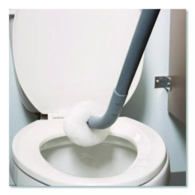 Toilet Bowl Swab, 26" Handle, Gray/Red/White