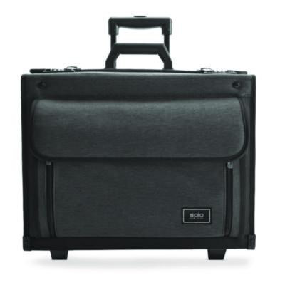 Classic Recycled Rolling Catalog Case, Fits Device Up To 17.3", 9.31 x 9.31 x 16.14, Gray/Black