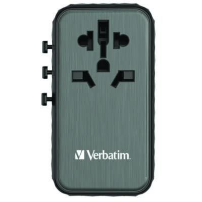 Uta-06 Gan Iii Universal Travel Adapter, (2) Usb-A/(2) Usb-C/Quick Charge 4+