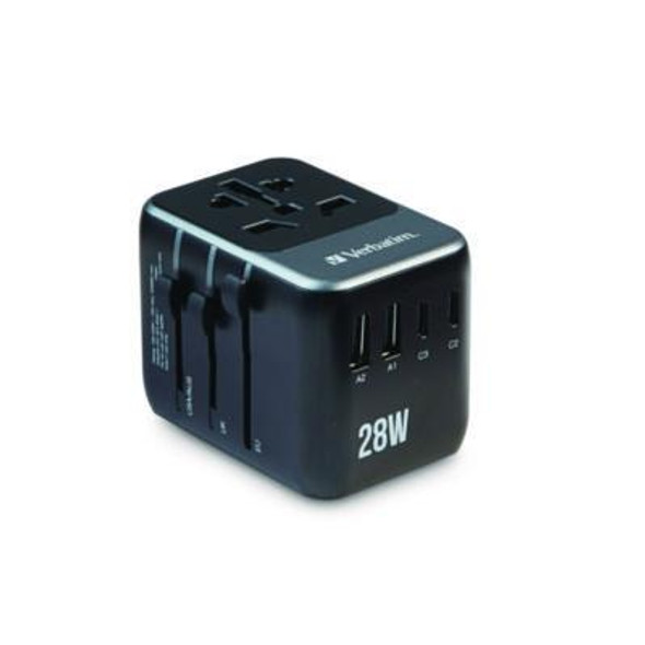 Uta-07 Universal Travel Adapter, (3) Usb-A, (3) Usb-C