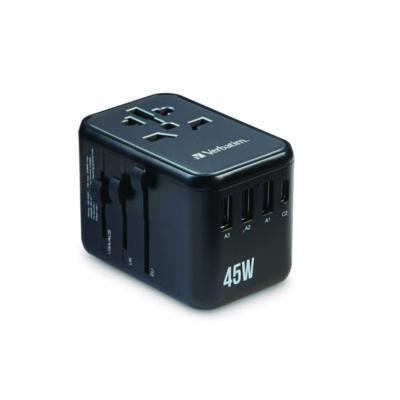 Uta-08 Universal Travel Adapter, (3) Usb-A/(3) Usb-C