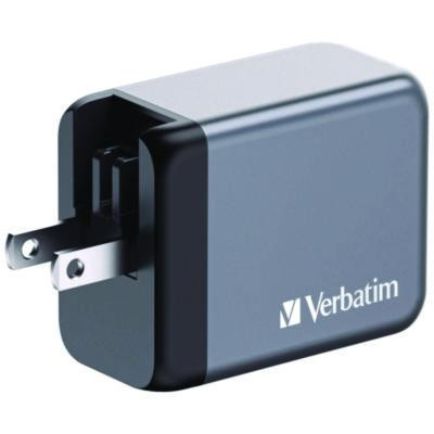 100 W 4-Port Gan Wall Charger, Black/Gray