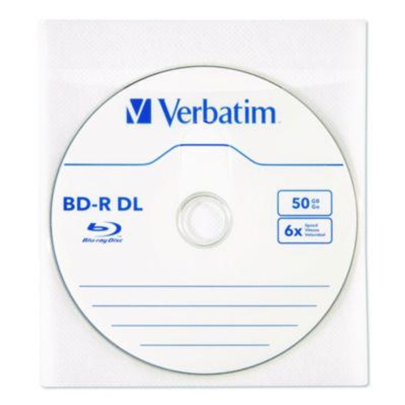 Cd/Dvd Sleeves, White, 50/Pack