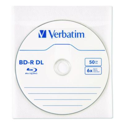 Cd/Dvd Sleeves, White, 50/Pack