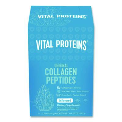 Collagen Peptides Powder, Unflavored, 0.3 Oz Packet, 20/Box