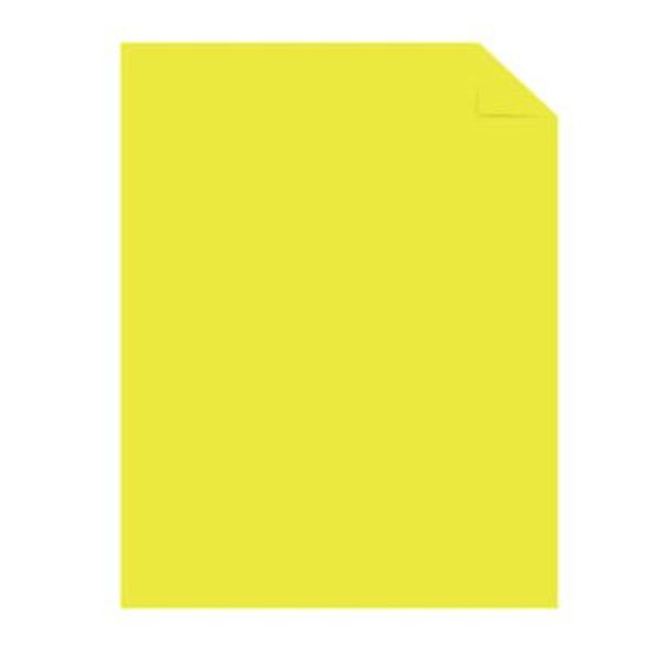 Color Paper - "Punchy Pastels" Assortment, 24 Lb Bond Weight, 8.5 x 11, Lively Lemon, 200/Pack