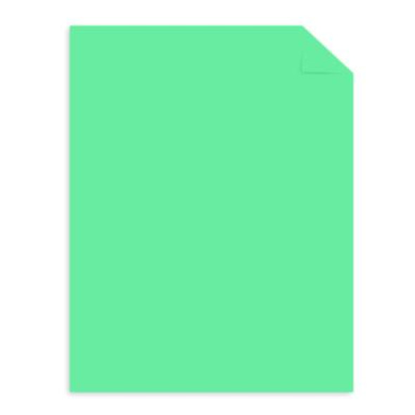 Color Cardstock -"Punchy Pastels" Assortment, 65 Lb Cover Weight, 8.5 x 11, Breezy Blue, 100/Pack