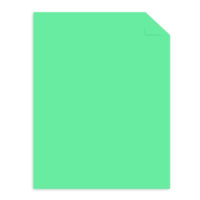 Color Cardstock -"Punchy Pastels" Assortment, 65 Lb Cover Weight, 8.5 x 11, Breezy Blue, 100/Pack