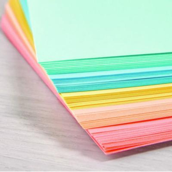 Color Cardstock -"Punchy Pastels" Assortment, 65 Lb Cover Weight, 8.5 x 11, Assorted, 100/Pack