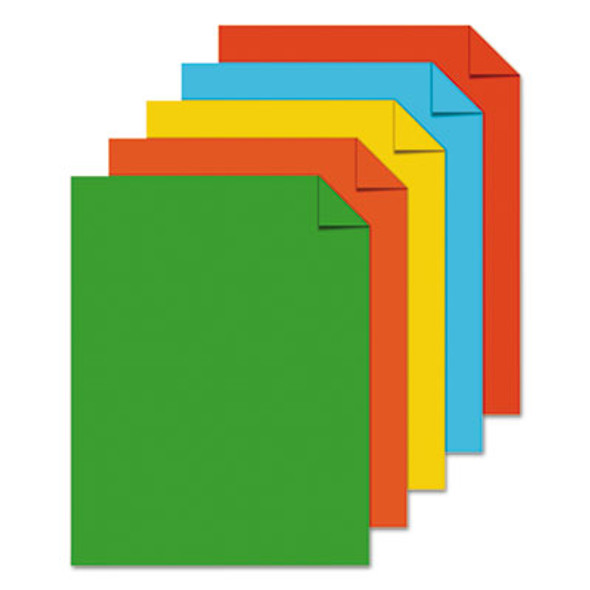 Color Cardstock -"Eco" Assortment, 65 Lb Cover Weight, 8.5 x 11, Assorted, 250/Pack