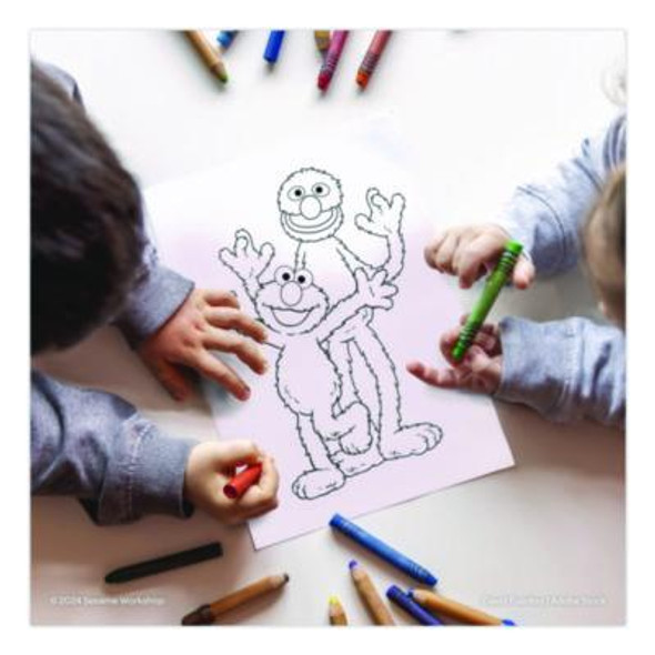 Sesame Street Favorite Friends Jumbo Coloring And Activity Book, Ages 3 And Up, 10.75 x 7.75 Sheets, 64 Pages