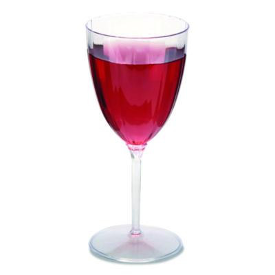Classicware One-Piece Stemware, 6 Oz, Plastic, Clear, 100/Carton