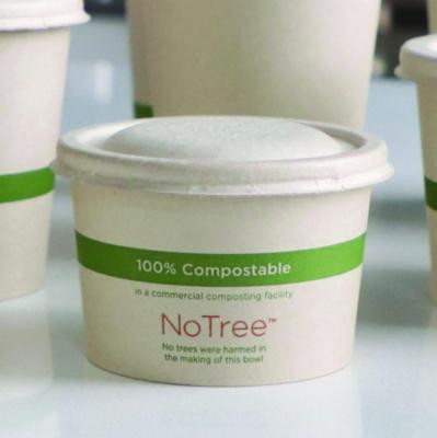 Fiber Lids For Bowls, Fits 12 Oz To 32 Oz Bowls, 4.7" Diameter x 0.4" h, Natural, Paper, 1,000/Carton