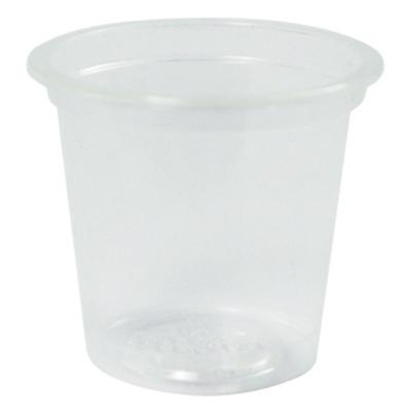 Pla Clear Cold Cups, 1 Oz, Plastic, Clear, 3,000/Carton