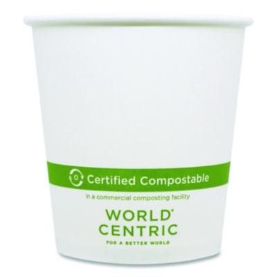 Paper Hot Cups, 10 Oz, White, 1,000/Carton